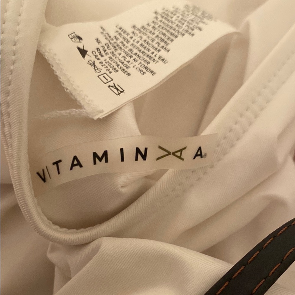 Vitamin A White One-Piece Swimsuit with Side Cutouts - Picture 2 of 6